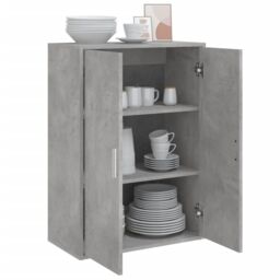 Berkfield Home Sideboard Concrete Grey 60x31x84 cm Engineered Wood - Size: 60 x 31 x 84 cm - thumbnail 4
