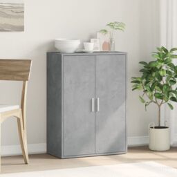 Berkfield Home Sideboard Concrete Grey 60x31x84 cm Engineered Wood - Size: 60 x 31 x 84 cm - thumbnail 3