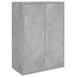 Berkfield Home Sideboard Concrete Grey 60x31x84 cm Engineered Wood - Size: 60 x 31 x 84 cm - thumbnail 2