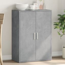 Berkfield Home Sideboard Concrete Grey 60x31x84 cm Engineered Wood - Size: 60 x 31 x 84 cm - thumbnail 1