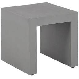 Wyld and Coco Set of 2 Grey Fibre Cement Garden Stools - Industrial Modern - thumbnail 5