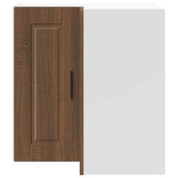 "Berkfield Home Kitchen Wall Corner Cabinet ""Porto"" Brown Oak Engineered Wood" - thumbnail 4