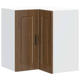"Berkfield Home Kitchen Wall Corner Cabinet ""Porto"" Brown Oak Engineered Wood" - thumbnail 1