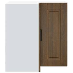 "Berkfield Home Kitchen Wall Corner Cabinet ""Porto"" Brown Oak Engineered Wood" - thumbnail 6