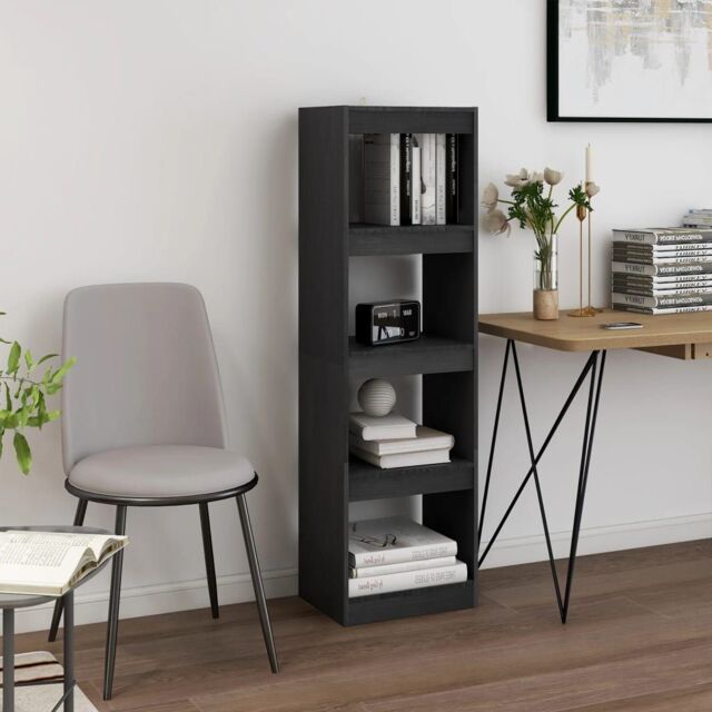 Berkfield Home Book Cabinet Room Divider Grey 40x30x135.5 cm Pinewood - image 1