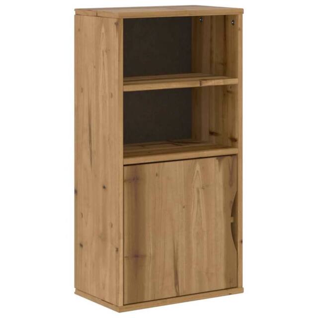 Berkfield Home Side Cabinet ODDA 40x24x79 cm Solid Wood Pine in Brown - Size: 40 x 24 x 79 cm - image 1