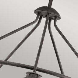 Netlighting Ashland Bay 5 Light Outdoor Chandelier Pendant Lighting Zinc IP44 E27 in Grey - thumbnail 5