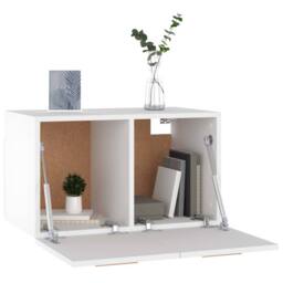 Berkfield Home Wall Cabinet White 60x36.5x35 cm Engineered Wood - thumbnail 4