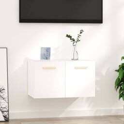 Berkfield Home Wall Cabinet White 60x36.5x35 cm Engineered Wood - thumbnail 1