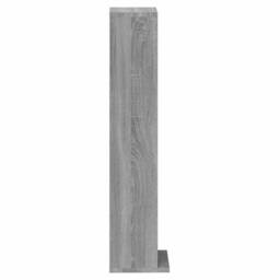 Berkfield Home CD Cabinet Grey Sonoma 21x20x88 cm Engineered Wood - Size: 21 x 20 x 88 cm - thumbnail 6