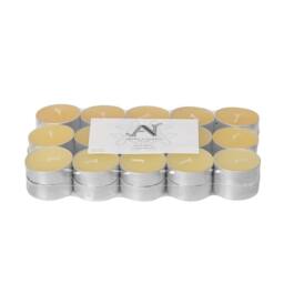 Aroma Naturals Lemon Verbena Scented Tealight Candles - 4hr Burn - 30 Pack in Yellow - thumbnail 3