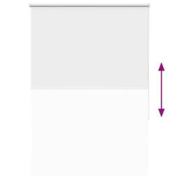 Berkfield Home Roller Blind Blackout White 100x150 cm Fabric Width 95.7 cm Polyester - thumbnail 9