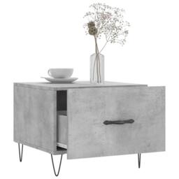 Berkfield Home Decorative Coffee Tables 2 pcs Concrete Grey 50x50x40 cm Engineer - Size: 50 x 50 x 40 cm - thumbnail 4