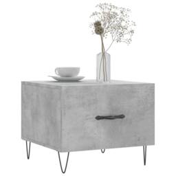 Berkfield Home Decorative Coffee Tables 2 pcs Concrete Grey 50x50x40 cm Engineer - Size: 50 x 50 x 40 cm - thumbnail 1