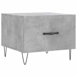 Berkfield Home Decorative Coffee Tables 2 pcs Concrete Grey 50x50x40 cm Engineer - Size: 50 x 50 x 40 cm - thumbnail 5