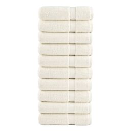 Berkfield Home Premium Shower Towels SOLUND 10 pcs Cream 70x140 cm 600 gsm