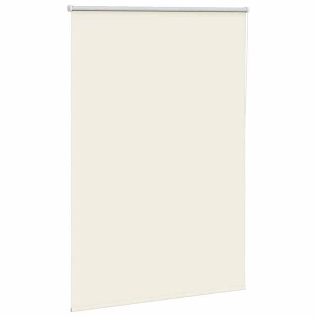 Berkfield Home Roller Blind Blackout Coffee 105x130 cm Fabric Width 100.7 cm Pol… in Off-White - image 1