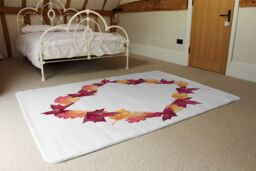 Benjamin Tate Design Diamond Autumn Reath Rug in Natural - Size: Large - thumbnail 3