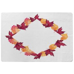 Benjamin Tate Design Diamond Autumn Reath Rug in Natural - Size: Large - thumbnail 1