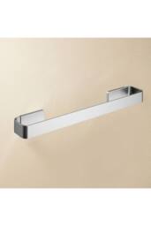 Cosmic Towel rack, Brushed stainless steel, NEA Collection in Metallic Silver - thumbnail 2