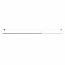 Berkfield Home Durable Curtain Rails 2 pcs White & Silver 40-60 cm Aluminium - thumbnail 5
