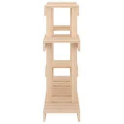 Berkfield Home Plant Stand 104.5x25x77.5 cm Solid Wood Pine in Light Brown - thumbnail 6