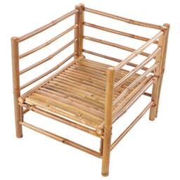 Wyld and Coco Bamboo Armchair with Removable Cushions in White - thumbnail 7
