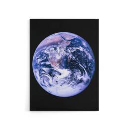 "Artery8 Space NASA Earth Apollo 17 Blue Marble Canvas Wall Art Print - Size: W24"" x H32""" - thumbnail 1