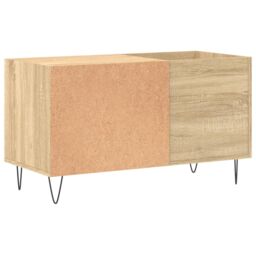 Berkfield Home Record Cabinet Sonoma Oak 85x38x48 cm Engineered Wood in Brown - Size: 85 x 38 x 48 cm - thumbnail 6