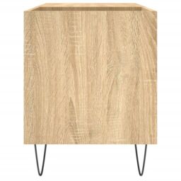 Berkfield Home Record Cabinet Sonoma Oak 85x38x48 cm Engineered Wood in Brown - Size: 85 x 38 x 48 cm - thumbnail 5