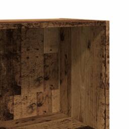 Berkfield Home Decorative Bookcase Old Wood 40x30x189 cm Engineered Wood in Brown - Size: 40 x 30 x 189 cm - thumbnail 7