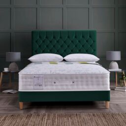 Rest Relax Ivy 1000 Pocket Sprung Aloe Vera Memory Mattress in White - Size: Super King