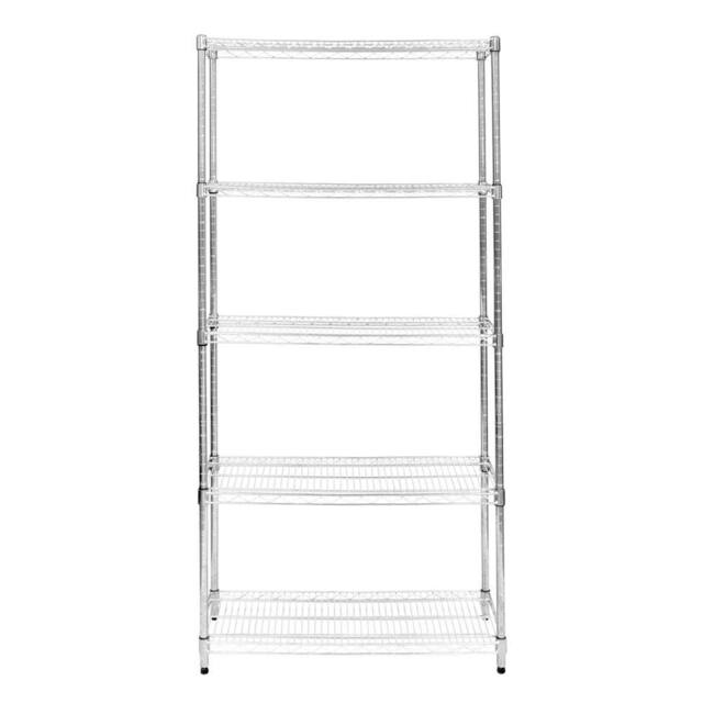 Monstershop KuKoo Wire Racking - 45cm x 90cm x 180cm in Silver - Size: 45 cm x 90 cm x 180 cm - image 1