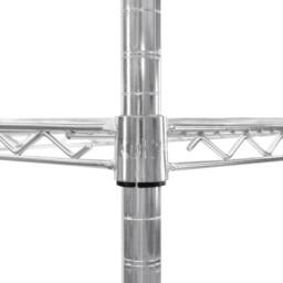 Monstershop KuKoo Wire Racking - 45cm x 90cm x 180cm in Silver - Size: 45 cm x 90 cm x 180 cm - thumbnail 4