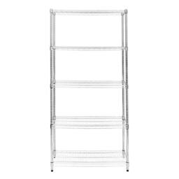 Monstershop KuKoo Wire Racking - 45cm x 90cm x 180cm in Silver - Size: 45 cm x 90 cm x 180 cm