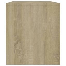 Berkfield Home TV Cabinet Sonoma Oak 90x35x40 cm Engineered Wood in Beige - Size: 90 x 35 x 40 cm - thumbnail 6