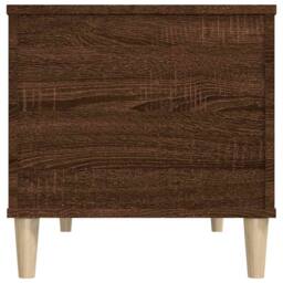 Berkfield Home Coffee Table Brown Oak 90x44.5x45 cm Engineered Wood - thumbnail 8