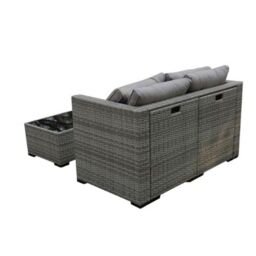Garden Greatness Coco Rattan Lounge Garden Set With Table - Size: 1 Pack - thumbnail 2