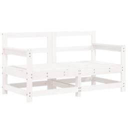 Berkfield Home Garden Corner Sofas 2 pcs White Solid Wood Pine