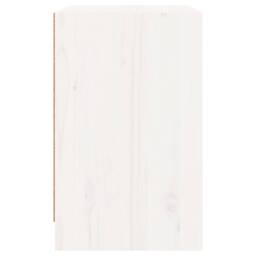Berkfield Home Bedside Cabinet White 40x31x50 cm Solid Pinewood - Size: 40 x 31 x 50 cm - thumbnail 8