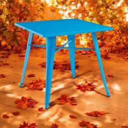 Minster Garden Bar Table - Metal - L80 x W80 x H76 cm - Blue - Size: 1 Pack - thumbnail 2