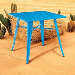 Minster Garden Bar Table - Metal - L80 x W80 x H76 cm - Blue - Size: 1 Pack - thumbnail 4