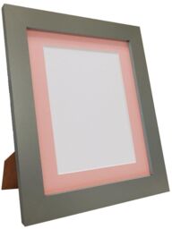 Frames & Mirrors 4U Metro Dark Grey Frame with Pink Mount for Image Size 12 x 8 Inch - thumbnail 4