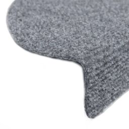Berkfield Home Self-adhesive Stair Mats 10 pcs Light Grey 56x17x cm Needle Punch - Size: Medium - thumbnail 6
