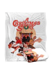 Warner Brothers A Christmas Story Silky Touch Super Soft Throw Blanket 152x127cm in White - Size: 152x127 cm - thumbnail 2