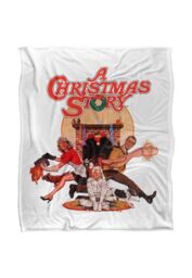 Warner Brothers A Christmas Story Silky Touch Super Soft Throw Blanket 152x127cm in White - Size: 152x127 cm - thumbnail 1