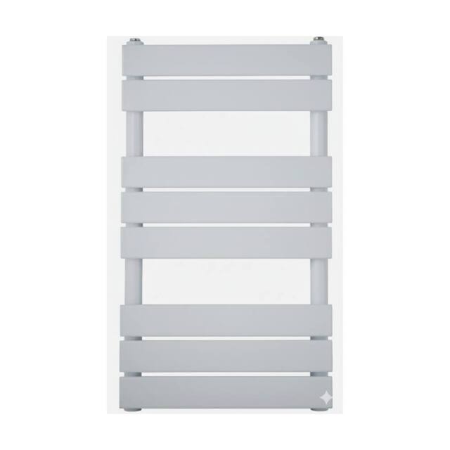 Bathroom Kingdom Queenstown White Designer Flat Panel Heated Towel Rail 800x450mm - image 1