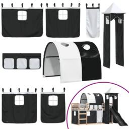 Berkfield Home Bunk Bed without Mattress with Slide White & Black 80x200 cm - thumbnail 5