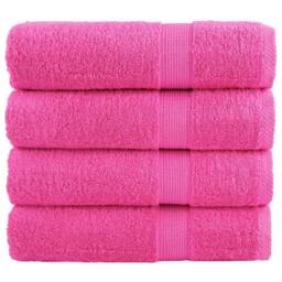 Berkfield Home Premium Bath Towels SOLUND 4 pcs 100x150 cm 600 gsm in Pink - thumbnail 2