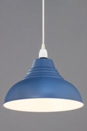 BHS Lighting Steel Diner Easy Fit Light Shade in Navy